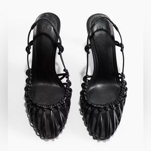 Hm heeled slingback with knot SALE TODAY ONLY